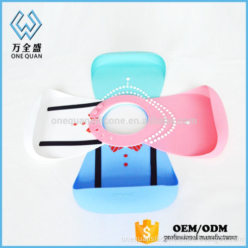 Anti-Bacterial Washable silicone personalized adult bibs